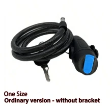 33.46英寸重型強力機車挂鎖腳踏車鏈條鎖,金屬防盜,具備雙鑰匙和加固安全支架單車鎖配件