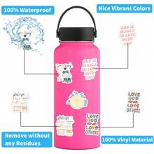 60Pcs Bible Stickers, Inspirational Christian Stickers, Bible Verse Stickers, Bible Journaling Supplies, Aesthetic Jesus Faith Christian Stickers For Water Bottles,  Christian Gifts For - Multicolor - View 5