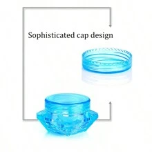 5pcs Travel Essential Diamond Face Cream Jars, Cosmetic Containers, Lotion Bottles, Makeup Sample Cases, Cosmetic Refillable Boxes, Camping Portable Dispensers, Small Items Nail Art Gel Boxes, Travel Subpackage Bottles - Multicolor-(random Colors) - View 5