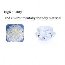 5pcs Travel Essential Diamond Face Cream Jars, Cosmetic Containers, Lotion Bottles, Makeup Sample Cases, Cosmetic Refillable Boxes, Camping Portable Dispensers, Small Items Nail Art Gel Boxes, Travel Subpackage Bottles - Multicolor-(random Colors) - View 6