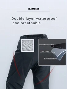 时尚雨衣两件套，成人加厚全身雨衣+雨裤套装，耐磨防暴雨衣，男女通用雨披。可拆卸式设计，防水雨衣。男女通用防水防风雨衣，适合户外活动，透气网眼面料，骑行、旅行、登山等场合穿着，带帽透气雨衣。