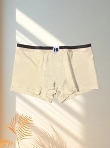 3 件男士梅拉德色透气平角内裤，秋冬