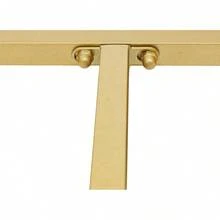 CNCEST 2PCS Shoes Handbag Display Stand Gold Modern Nesting Tables Set Metal Display Riser Shelf For Home Clothing Shops Retail Stores Gold,Load 110lbs(39.37x15.75x22in;31.5x15.75x18.1in) - Trắng và Vàng - Xem 9