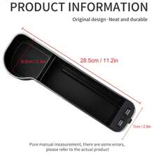 Car Seat Seam Filler Cup Holder 7 Colours Variable LED Car Seam Organiser With 2USB Charging Port Car Accessories - Main Driver - View 2