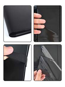 1pc 9-Grid Photo Album Card Holder, Large Capacity 360 Card Slots, Suitable For Mini Photos, Game Cards, Celebrity Cards Collection,School Supplies,Back To School - Black - View 4