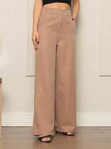 Tailored Pantaloon Pants - Khaki - View 3