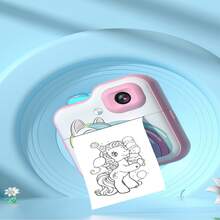 Children's Instant Print Digital Camera, Photo Printer Gift For Boys And Girls, High Definition, Inductive Toy - Multicolor - View 5