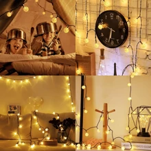 Solar Powered 30 LED Fairy String Lights Outdoor Garden Waterproof Crystal Ball - warm  white - View 2