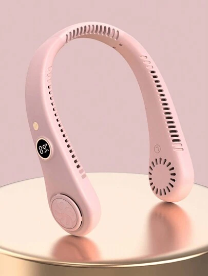 New Portable Bladeless Neck Fan And Handheld Fan, 360° Cooling Wearable Personal Fan, For Traveling And Outdoor Activities