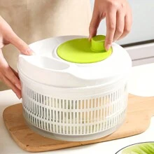 沙拉脱水器 生菜 蔬菜清洗机 烘干机 沥水器 保鲜滤网 用于清洗 烘干 绿叶蔬菜 厨房工具 - 彩色 - 查看 11