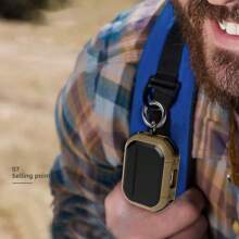 Apple Security Lock Cover Compatible With Airpods Pro 1 2 3 Case Compatible With Airpods Pro2 Pro 2nd Gen Shockproof Cover - Brown - View 2