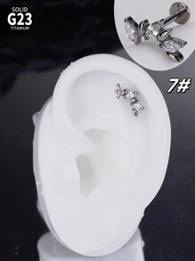 1 件时尚钛金属唇钉内螺纹耳钉樱桃叶天鹅蝴蝶 5A 氧化锆石 G23 植入级唇钉心形耳环鼻环鼻中隔珠宝蜘蛛闪电蝙蝠车耳环铰链鼻中隔环蝙蝠眼海螺耳屏耳环唇钉梦露唇环唇钉顶部螺丝平背耳环耳钉海螺唇钉梦露美杜莎唇鼻穿孔女士男士日常佩戴圣诞节和万圣节礼物情人节、妈妈、母亲、母亲节、礼物