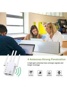 Repetidor Inalámbrico De Señal Wifi Para Modem A 300m - Multicolor - Ver 6