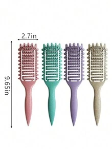 2024 New Breathable Curling Hair Brush, Hair Curling Styling Brush, Curling Hair Shaping Brush For Women - Multicolor - View 7