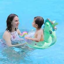 PVC Inflatable Outdoor Swimming Sports Float Ring, Inflatable Unicorn Swimming Pool Tube For Float And Play On The Beach, Fun Unicorn Pool Float Toy For Summer Swimming Pool And Beach Parties, For Kids And Adults - Green - View 9