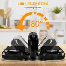 3-In-1 Family Toastie Maker Sandwich Toaster, 4 Slice Waffle Maker Panini Press Deep Filled Removable Plates With Non-Stick Coating, 1200W, Auto Temperature Control - Bruno - UK Plug(220-240V) - View 4