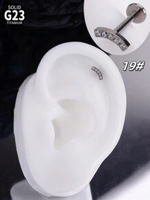 1 件时尚钛金属唇钉内螺纹耳钉樱桃叶天鹅蝴蝶 5A 氧化锆石 G23 植入级唇钉心形耳环鼻环鼻中隔珠宝蜘蛛闪电蝙蝠车耳环铰链鼻中隔环蝙蝠眼海螺耳屏耳环唇钉梦露唇环唇钉顶部螺丝平背耳环耳钉海螺唇钉梦露美杜莎唇鼻穿孔女士男士日常佩戴圣诞节和万圣节礼物情人节、妈妈、母亲、母亲节、礼物