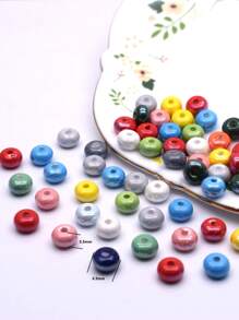 10Pcs A Bag Ceramic Beads Heat Flower Shells Starfish Elephant Shape For Jewelry Making DIY Accessories Valentines