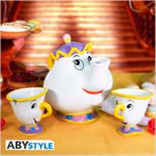 Disney Beauty And The Beast Mrs. Potts & Chip Ceramic Premium Teapot - White - View 7