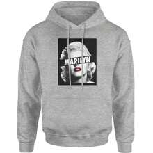 Marilyn Censored Adult Hoodie Sweatshirt - 希瑟灰色 - 查看 1