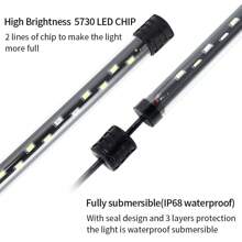 水族箱灯 LED 防水鱼缸夹灯 水下装饰照明 潜水灯 植物生长灯 18-58CM - 彩色 - 查看 6