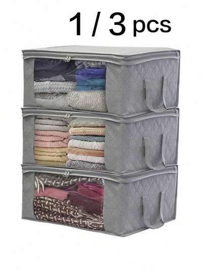 1/3 件超厚无纺布被子，衣服收纳袋，防潮防尘移动包装收纳袋，可折叠装饰装饰节日装饰房间装饰家居装饰卧室装饰卧室，收纳袋，收纳袋，家居收纳，女式白色 T 恤，女式黑色裤子，女士冬装，连衣裙，女士冬装，优雅女装，女士白衬衫，长袖，女士白色连体裤，女士春季连衣裙，女士春季服装，春季，春季服装，极简主义，夏季上衣