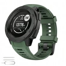 Soft Silicone Replacement Watch Band Compatible With Instinct/Instinct 2/Solar, Suitable As Back-To-School Gift - Garmin Instinct1/2 - View 17