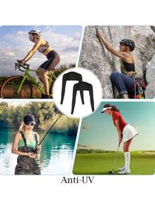 Mangas de enfriamiento tipo chal, fundas para brazos con protección solar con agujeros para el pulgar, manga tipo tatuaje para mujeres - Baloncesto, Golf, Fútbol Mangas de enfriamiento para deportes, Unisex - A - Ver 7