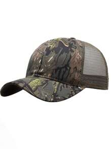 Camouflage Mesh Baseball Cap Outdoor Tactical Breathable Hat For Hiking Hunting