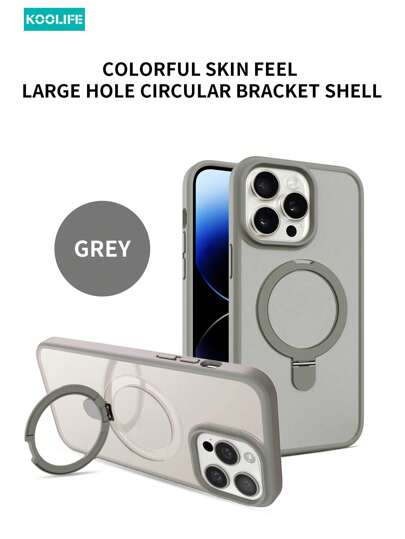 Koolife 1 件彩色柔软触感哑光磁性手机壳，内置磁性支架，软边全覆盖，防滑防摔，PC+TPU 兼容 17 ProMax/17/17 Pro/17 Air/16/16 Pro/16 Plus/16 ProMax/12/12 Pro/12 ProMax/13/13 Pro/13 ProMax/14/14 Plus/14 Pro/14 ProMax/15/15 Pro/15 Plus/15 ProMax