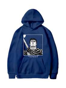 Guts Sweatshirt 100% Cotton Unisex Cold Weather Blouse - Fast Shipping - 藏蓝色 - 查看 2