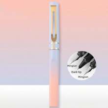 Colorful Multi-Color Orthopedic Holiday Gift School Student Steel Fountain Pen For Daily Business Office Writing Calligraphy Practice, Ink Absorbing/3.4mm Nib Dual Tip 0.5mm/0.38mm - Multicolor - View 37