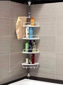 Esquinero Para Baño Organizador Para Regadera Con 4 Niveles - Blanco - Ver 2