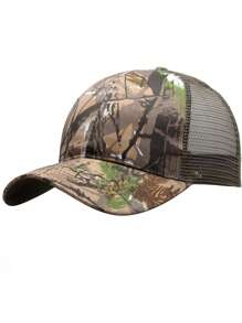 Camouflage Mesh Baseball Cap Outdoor Tactical Breathable Hat For Hiking Hunting