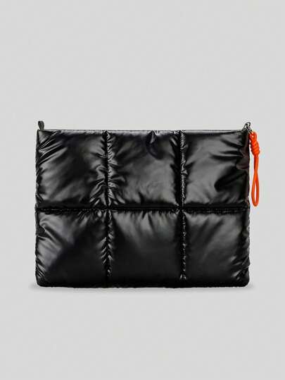 11 Inch IPad Inner Liner 14-Inch Apple Laptop Case Soft Nylon Puffer Clutch Bag Padded Women Shoulder Crossbody Bags Back To School For School For Tablet Back To School Supplies Laptop Cover Laptop Sleeve Laptop Bags & Cases School Essentials