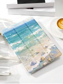 1 Ốp lưng bảo vệ máy tính bảng Seascape, chống rơi, có khe cắm bút chì, hỗ trợ chế độ ngủ/thức, tương thích với iPad 10.2", iPad (A16) 11", iPad thế hệ thứ 11 năm 2025, iPad thế hệ thứ 8/9/10, iPad Air 4 10.9", Galaxy Tab S6 Lite 10.4", / - Nhiều màu - Xem 5