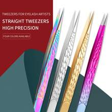 1/4支装直头天使羽毛状精密不锈钢睫毛嫁接镊子，化妆工具，化妆品，便宜，房间装饰，梳妆台，旅行，卧室，化妆配件，镊子，便宜，圣诞礼物，化妆品，化妆工具，便宜货，礼物，女士礼物，圣诞礼物，赠品，旅行，便宜货，旅行必备 - 彩色 - 查看 6