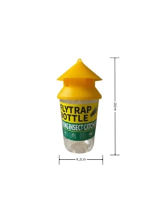 Milk Tea Cup Style Green Sticker Fly Repellent Bottle, Fly Trap - Multicolor - View 2