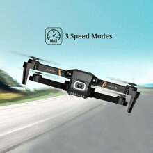 Drone  1080P HD Camera Foldable 6-Axis RC Quadcopter - Black - View 6