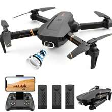Drone  1080P HD Camera Foldable 6-Axis RC Quadcopter - Black - View 5