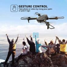 Drone  1080P HD Camera Foldable 6-Axis RC Quadcopter - Black - View 4