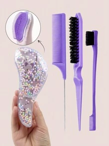 Bộ 8/6/4 lược chải tóc, kèm hình xăm dán tạm thời hình động vật dễ thương, bình xịt phun sương mịn liên tục (200ml), lược chải tóc hình kỳ lân hoạt hình, phù hợp cho người lớn và nữ, lược tạo độ phồng, lược đuôi, lược chải viền, dùng cho tạo kiểu tóc, salon, tiệm cắt tóc, lược, lược gỡ rối, lược tròn, bộ lược mini, lược gỗ, lược chải tóc, dụng cụ tạo kiểu tóc, bộ lược chải tóc, lược, lược uốn, lược gỡ rối, lược chải tóc nữ, dụng cụ cắt tóc, salon, sản phẩm tạo kiểu tóc - Nhiều màu - Xem 15