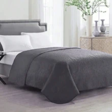 EDREDON LIGERO DOBLE VISTA MATRIMONIAL CAPITONADO. - Gris - Ver 2