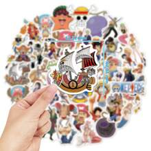 TOEI ANIMATION 50 件 ONE PIECE 官方授权路飞乔巴佐罗娜美 DIY 高品质防水防紫外线防刮贴纸滑板水杯笔记本电脑手机 iPad 卡通装饰适合家人朋友生日礼物,路飞杯,笔记本电脑贴纸海贼王,动漫海贼王贴纸,海贼王动漫,动漫贴纸,动漫 - 彩色 - 查看 4