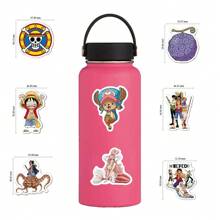 TOEI ANIMATION 50 件 ONE PIECE 官方授权路飞乔巴佐罗娜美 DIY 高品质防水防紫外线防刮贴纸滑板水杯笔记本电脑手机 iPad 卡通装饰适合家人朋友生日礼物,路飞杯,笔记本电脑贴纸海贼王,动漫海贼王贴纸,海贼王动漫,动漫贴纸,动漫 - 彩色 - 查看 9