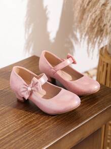Gold Glamorous Fashion High Heel Shoes For Girls, With Ankle Strap, Flower & Pearl Decor, Suitable For Party And Daily Wear