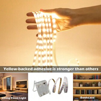 1 Roll LED Battery Box Light Strip, Suitable  For  TV Background, Party, Bedroom, Travel Camping, Christmas DIY Decoration, Flexible 3.28FT~16.4FT Warm/White LED Light Strip (Battery Not Provided)