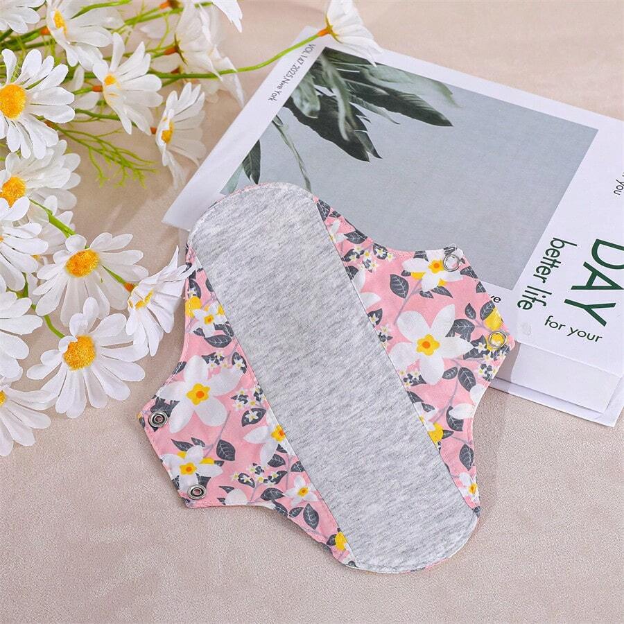 23cm Graphene Reusable Sanitary Napkin, Breathable And Leak-Proof Menstrual Pad - Pink - View 1