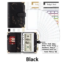 1set A6 Budget Binder With 12 Zipper Envelopes, Money Saving Binder, Money Organizer, Saving Challenge Book With Envelopes, Budget Book, Budget Planner, Budget Book With Cash Envelopes Back To School