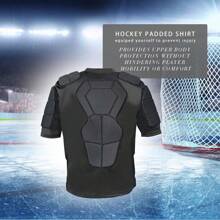 1pc Ice Hockey Protective Gear - Black - View 2